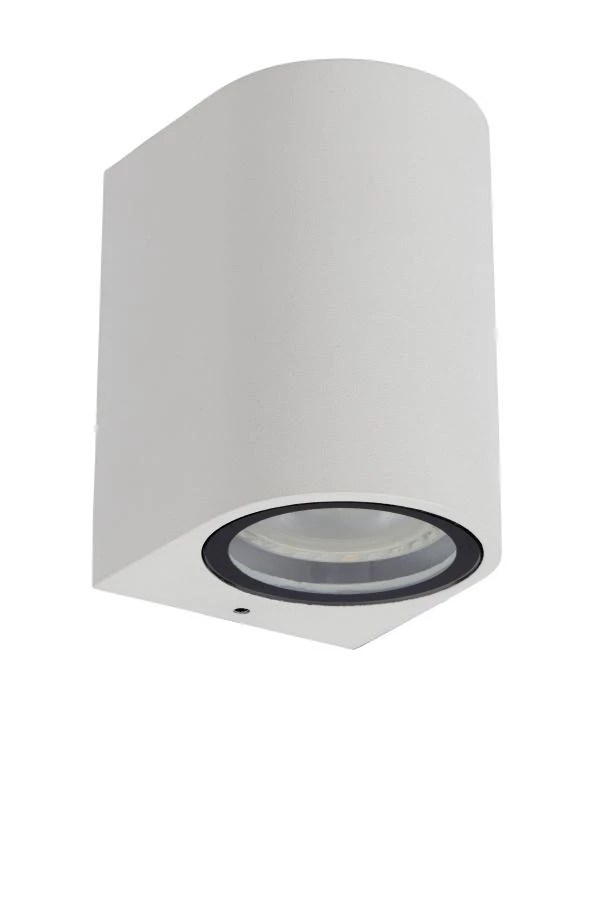 Lucide ZARO - Foco de pared / Lámpara de pared Dentro/Fuera - 1xGU10 - IP44 - Blanco - apagado